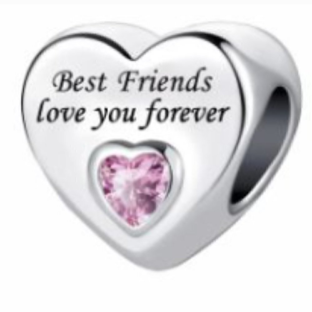 Sterling Silver Best Friends Love You Forever